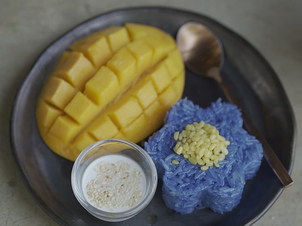 Mango Sticky Rice · Gold Leaf